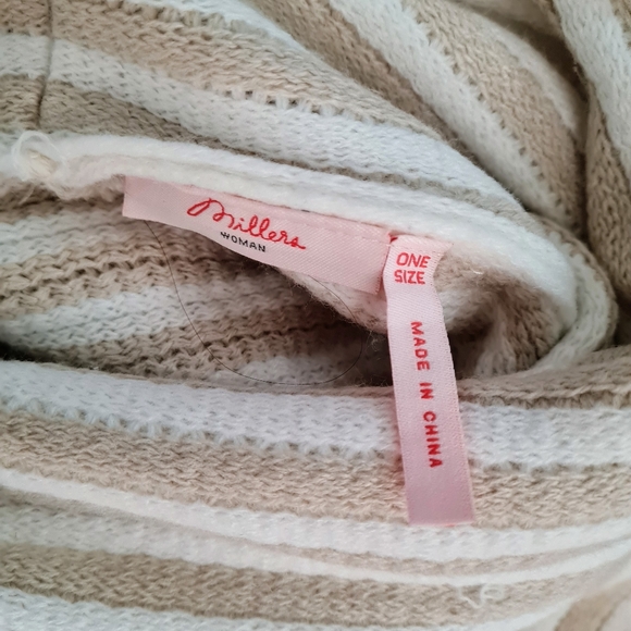 Women's one size 'MILLERS' Gorgeous white and cream turtleneck poncho- AS NEW - Picture 5 of 6